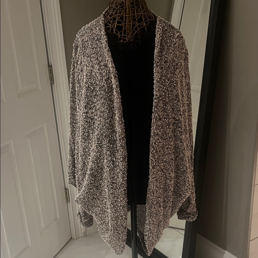 Blue Rain Black and Beige Wrap